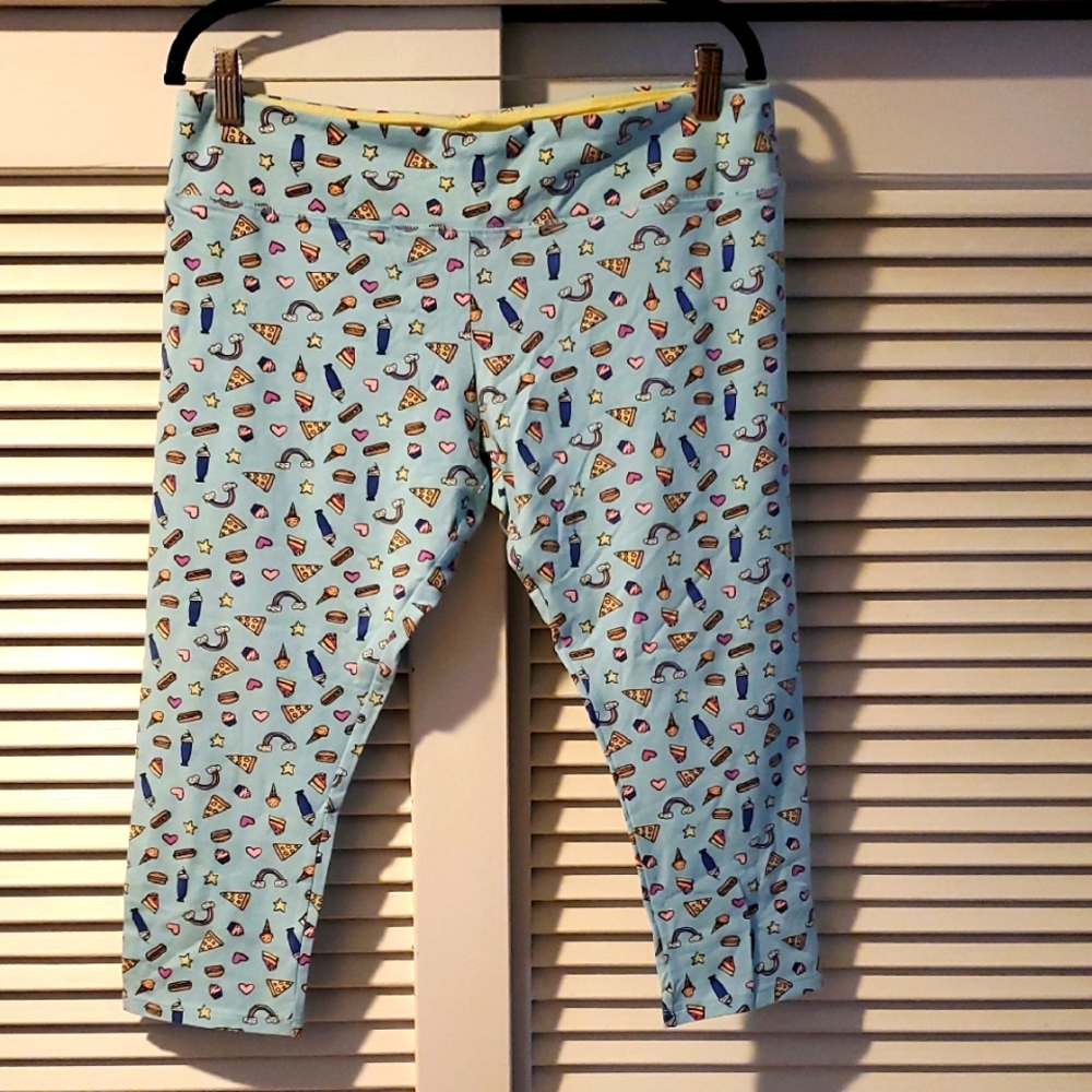 SO Authentic American Heritage Ice Cream Print Capris- Pastel Delight- Size XL
